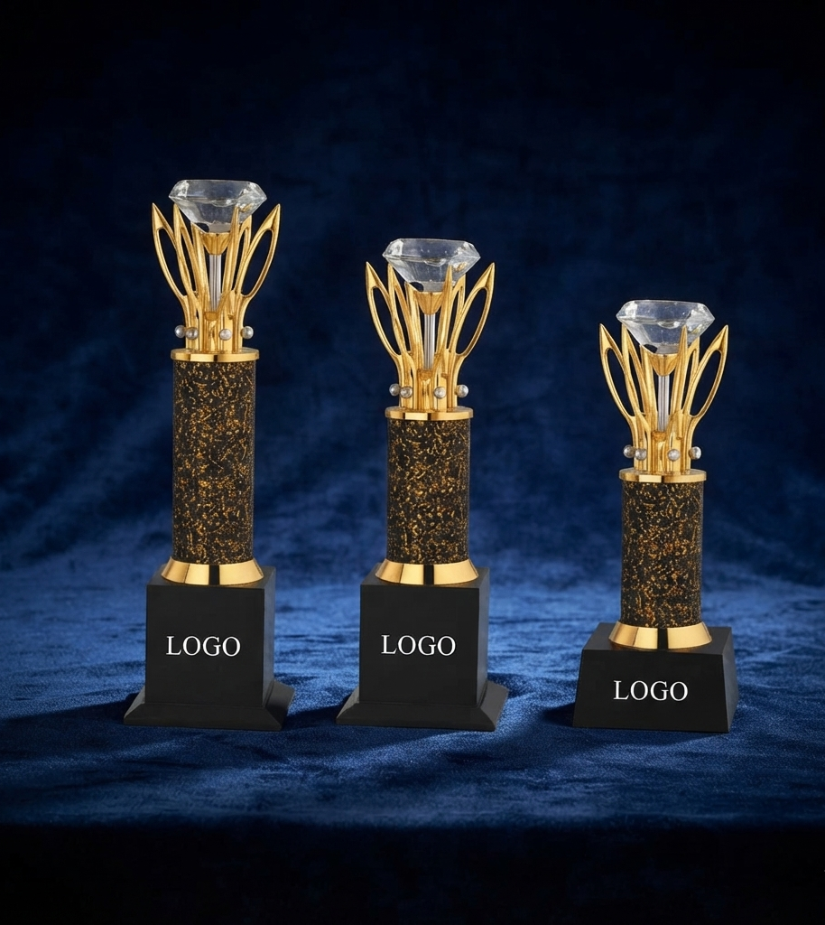 Crystal Diamond Award Trophy