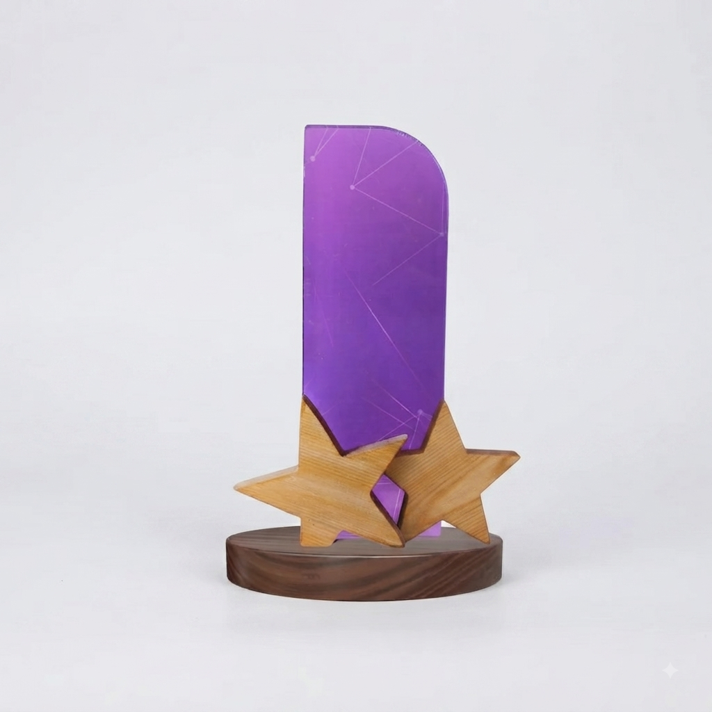 Acrylic Star Trophy for Star Performers