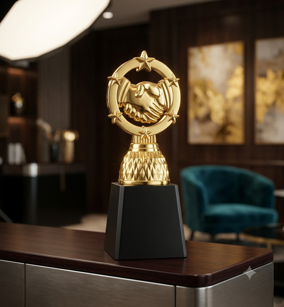 Golden Handshake Star Sports Trophy