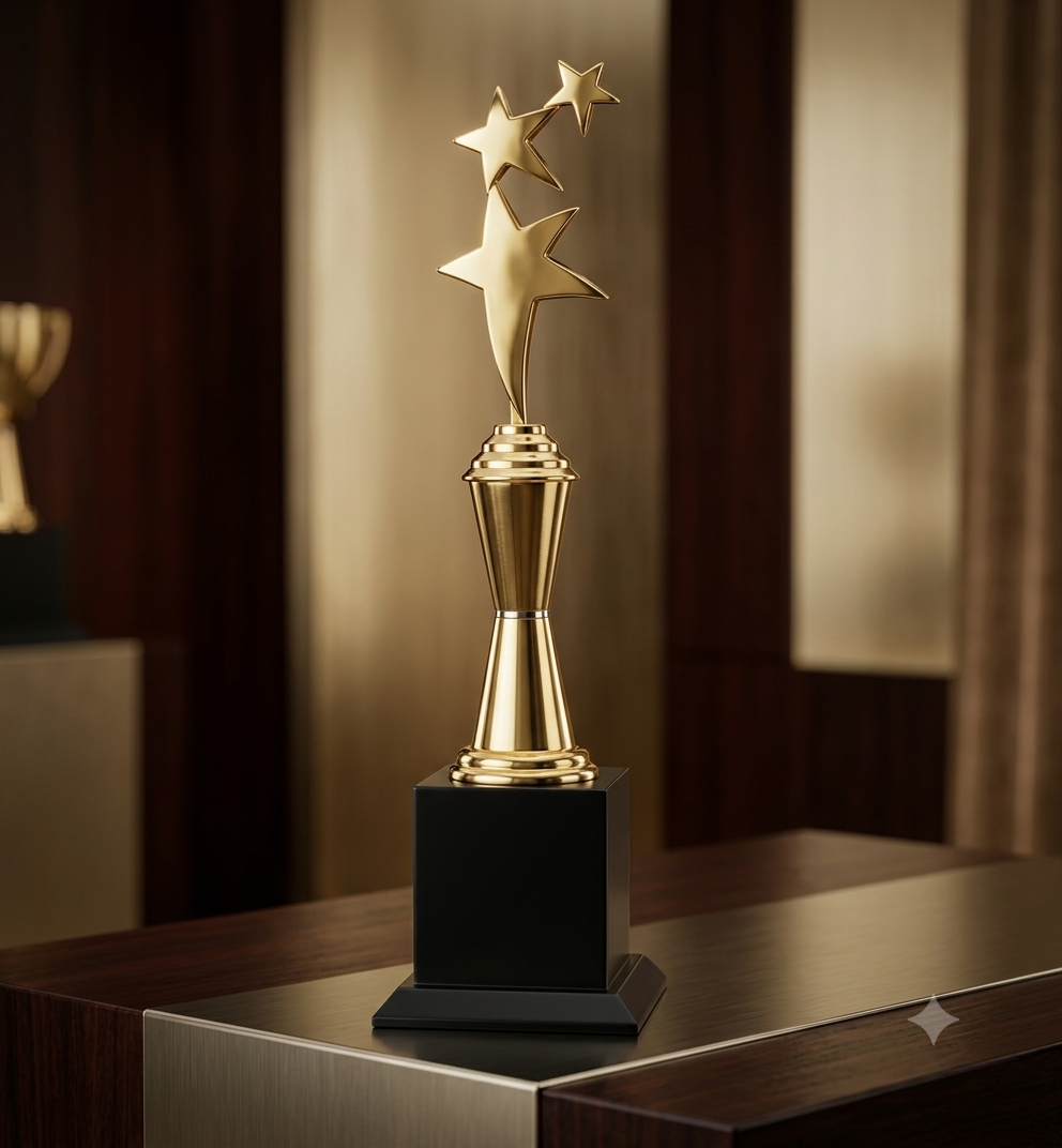 Triple Star Pillar Sports Trophy