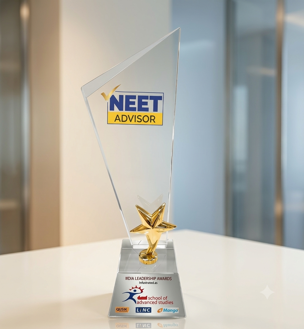 Gold Star Slant Acrylic Leadership Trophy